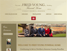 Tablet Screenshot of fredyoungfuneralhome.com